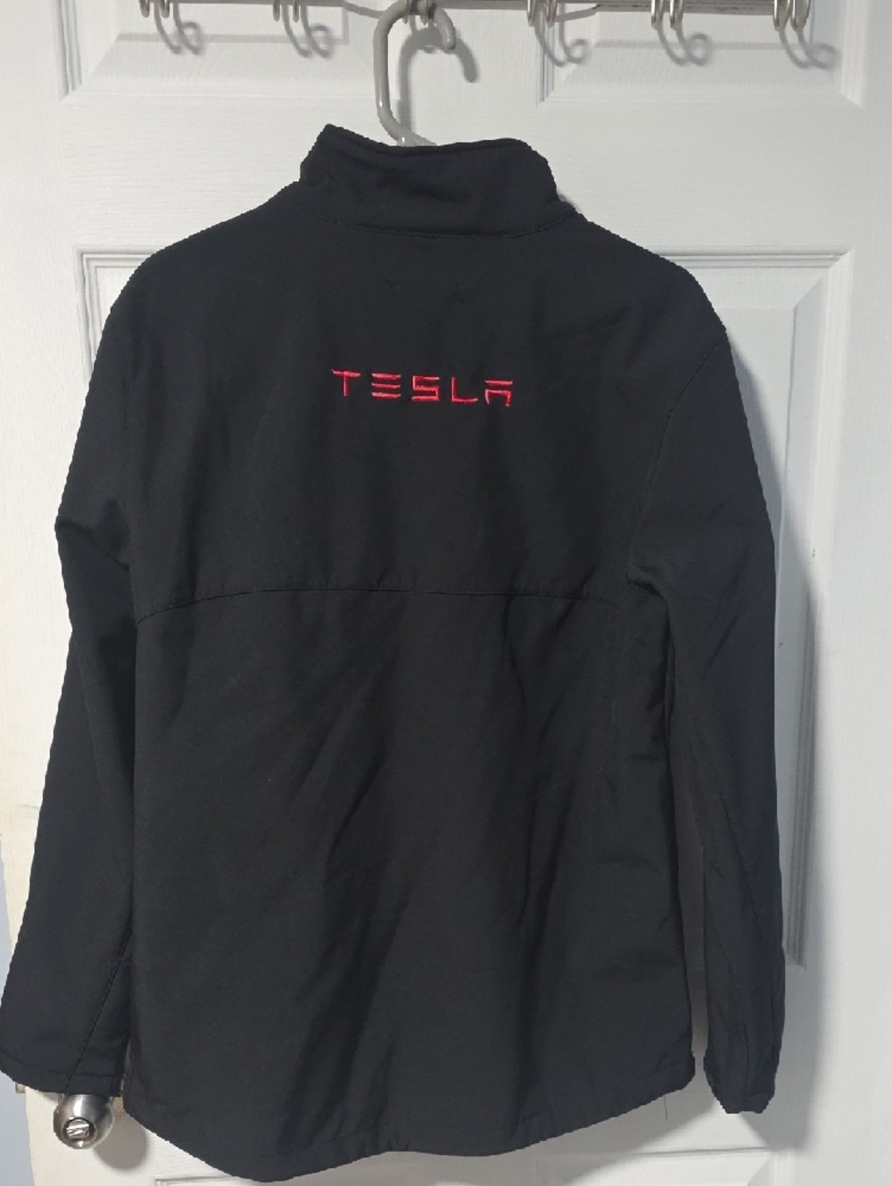 Tesla Black Lightweight Softshell Jacket with Red Logo - Picture 2 of 5